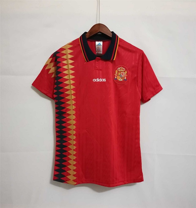 AAA Quality Spain 1994 World Cup Home Soccer Jersey